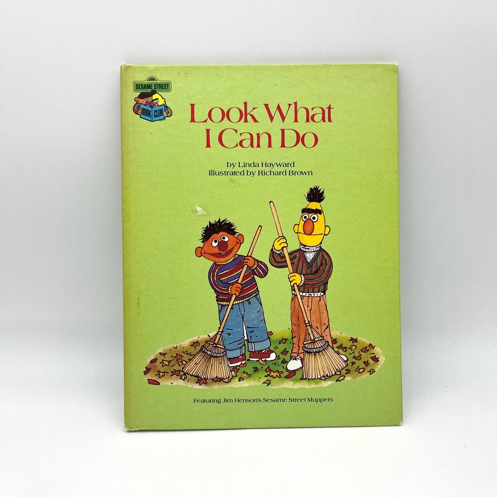 Sesame Street Look What I Can Do‎ Bert Ernie Oscar Childrens Book